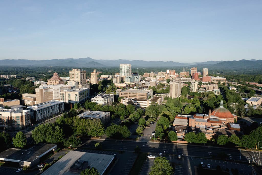 downtown Asheville NC